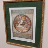Mucha framed poster