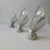 Lot of 3 vintage angled wall lights from the 1950s.
