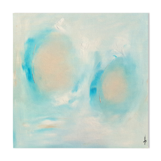 Abstract painting painting "SOFT BUBBLES" handmade