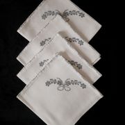 Set de 4 serviettes