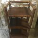 Shelf on rattan legs, 60-70s