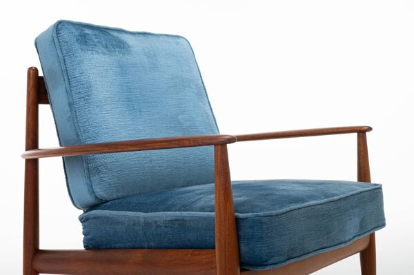 Paire de fauteuils par Grete Jalk pour France & Daverkosen, Danemark 1962