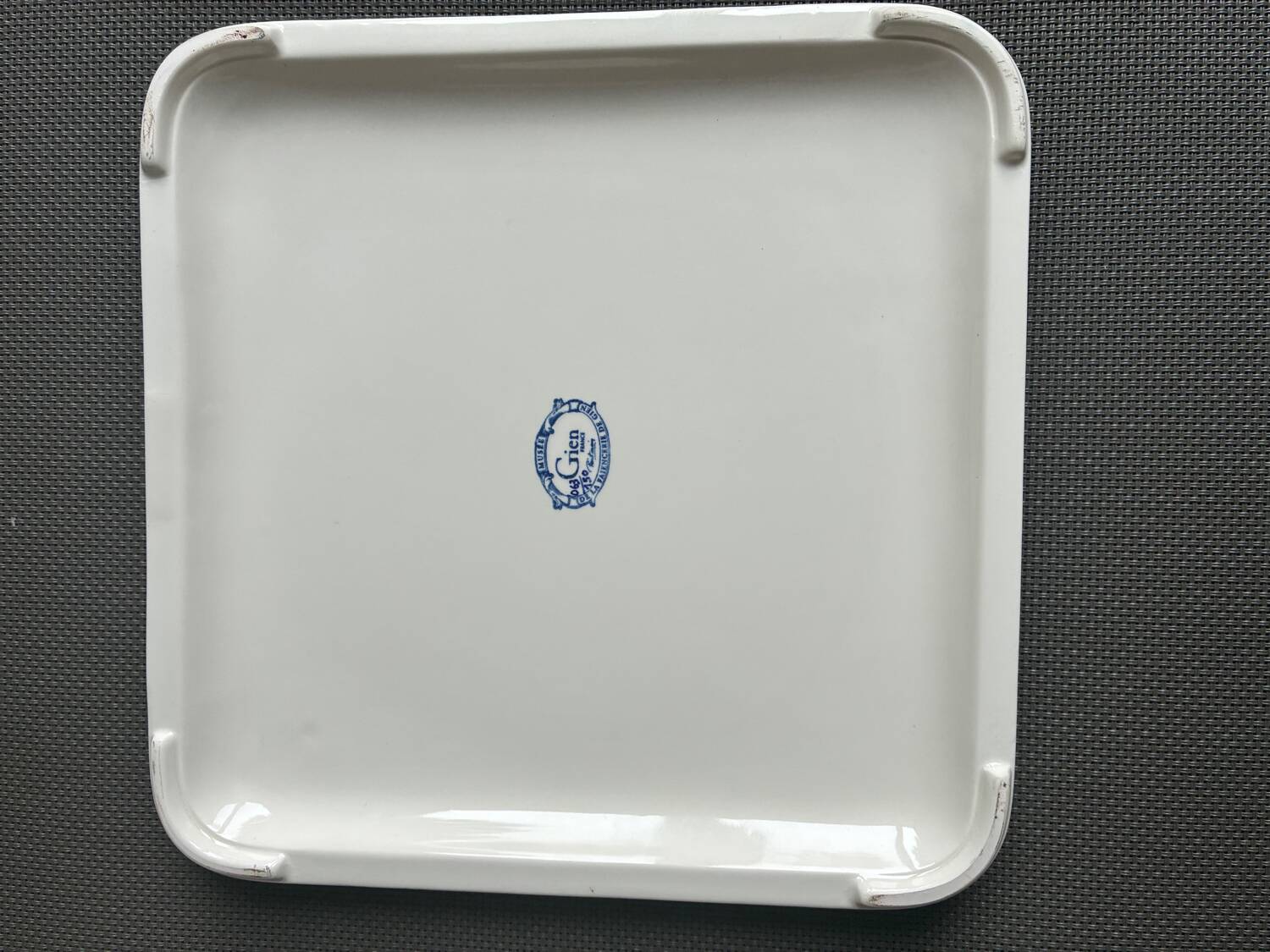 Gien blue birds trivet numbered