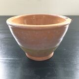 Glazed terracotta salad bowl