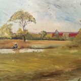 Ancient landscape painting.