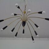 Large Italian Spider Ceiling Lamp, 1950s