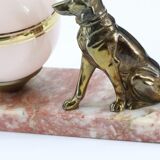 Lamp dog art deco