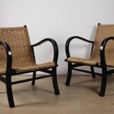 Pair of vintage armchairs by Erich Dieckmann, 1940