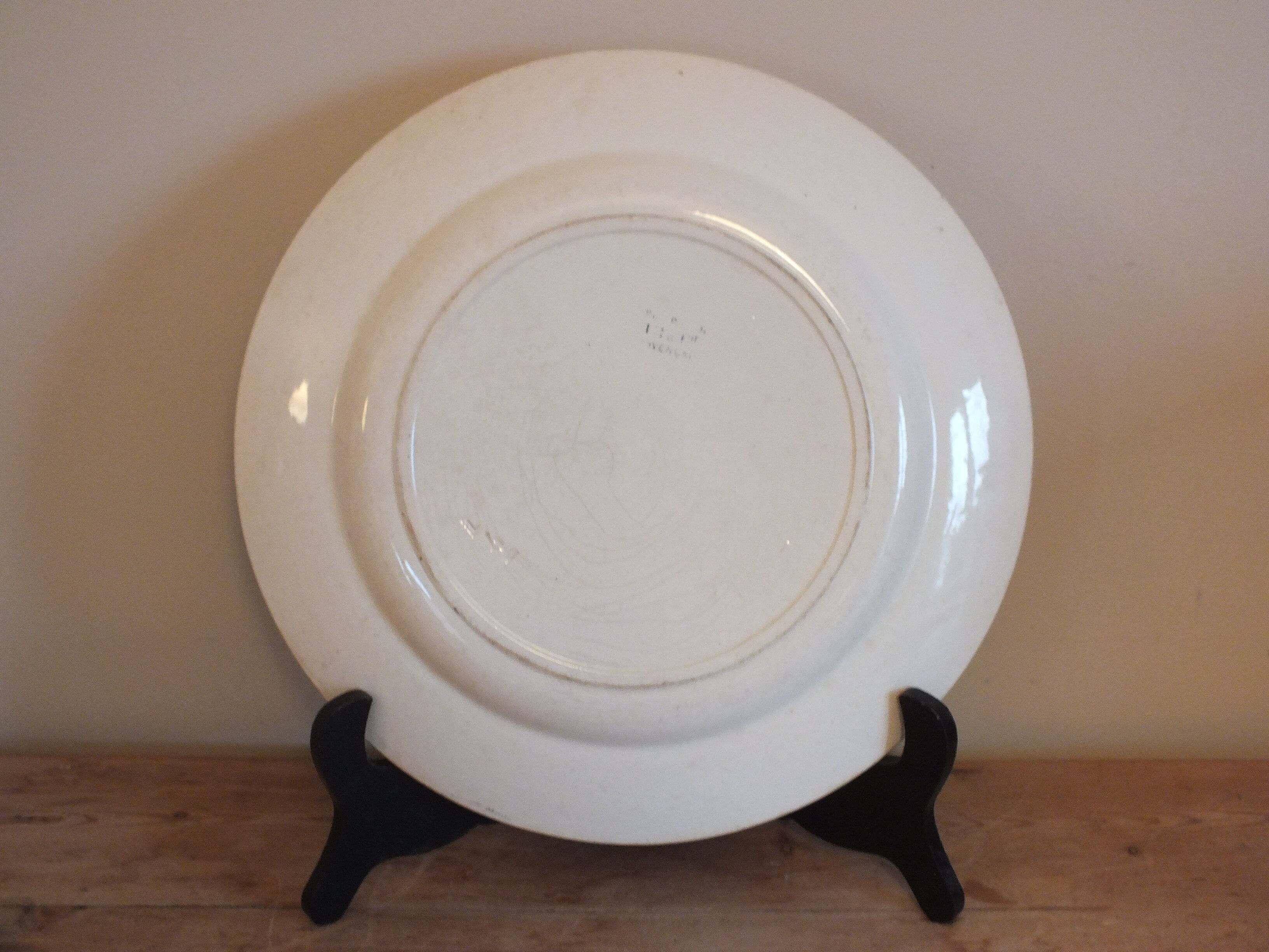 Round dish terre de fer Choisy le Roi HB service provençal