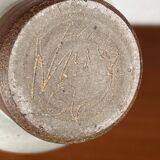 Mid-century modern ceramic oil lamp by Danish studio Aage Würtz, 1956.