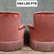 Pair of pink velvet frog armchairs – Napoleon III period