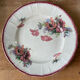 Lot de 9 assiettes plates Terre de Fer modèle « Pavots » St Amand & Hamage Nord