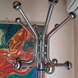 Chrome "parrot" coat rack