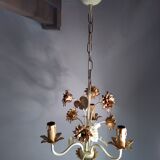 3-pointed metal beige and gold lacquered metal