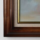 Painting of a vase with flowers by the Belgian painter Edmond Sanders (1898-1961)