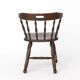 Vintage Western Style Wooden Chair, 1950s–1960s German Rustic Beechwood