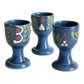 Coquetiers poterie d'alsace vintage