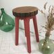 Carved wooden stool