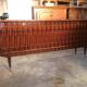 Enfilade in Macassar from the 1940s-50s in Art Deco style.