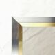 Suite of 5 coffee tables in chrome metal, brass, smoked glass. around 1970