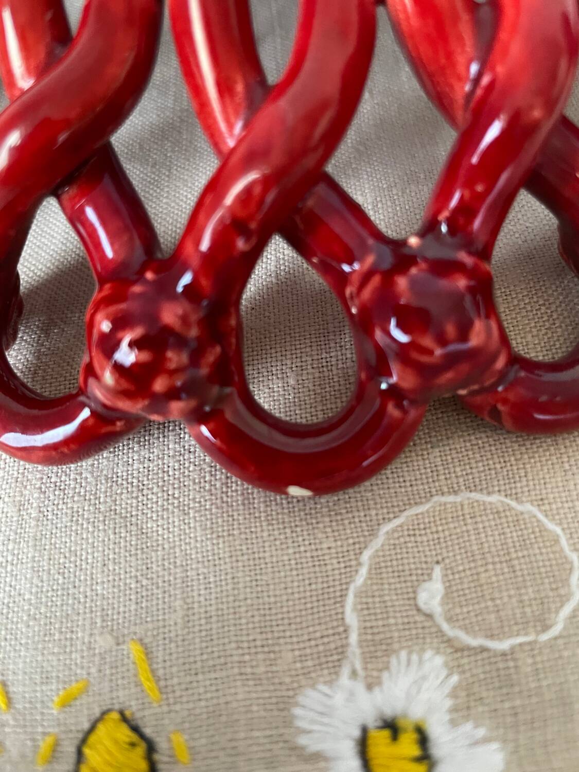 Vintage ceramic fruit bowl