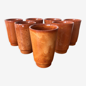 Digoin cups in glazed stoneware