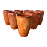 Digoin cups in glazed stoneware