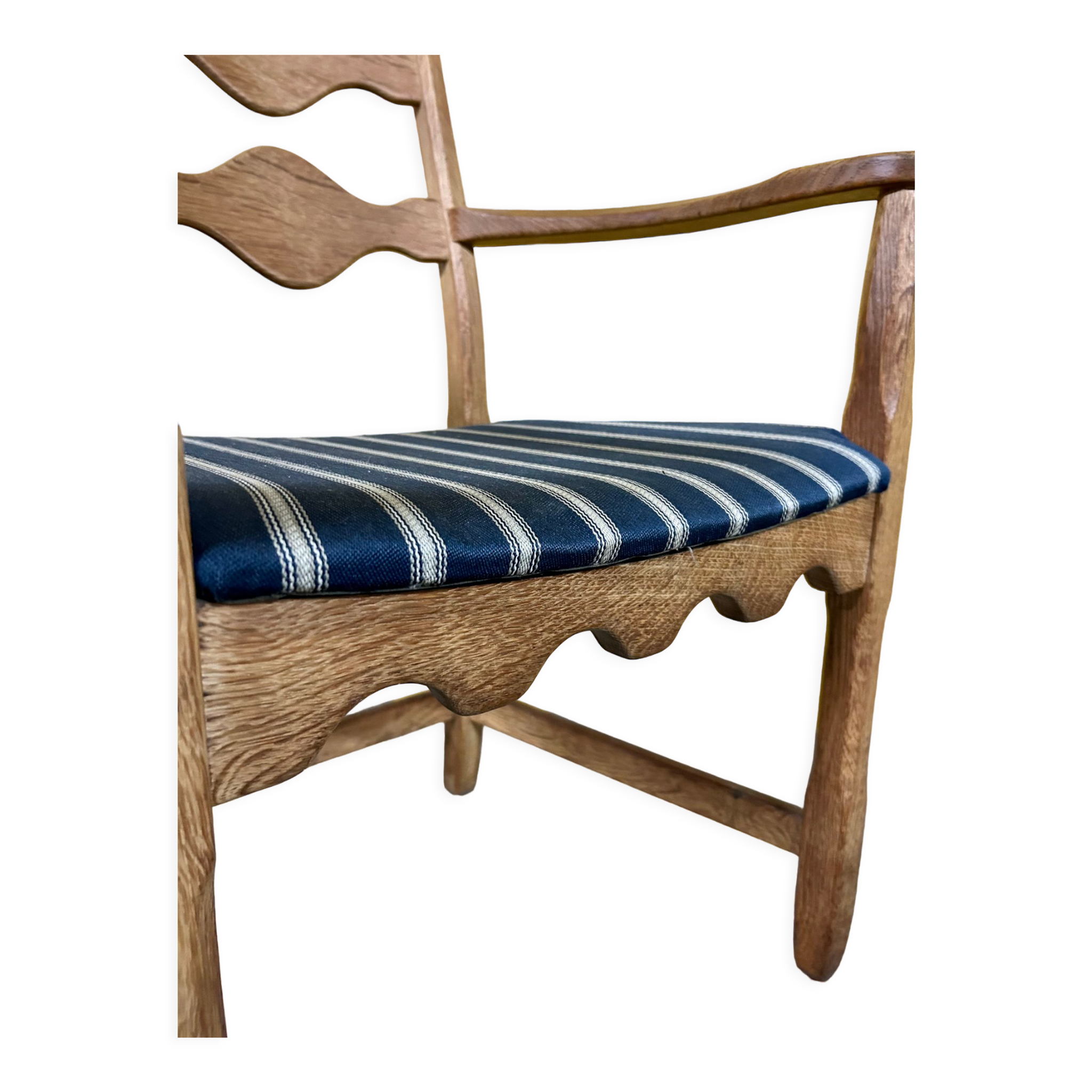 Danish vintage oak armchair 1960s