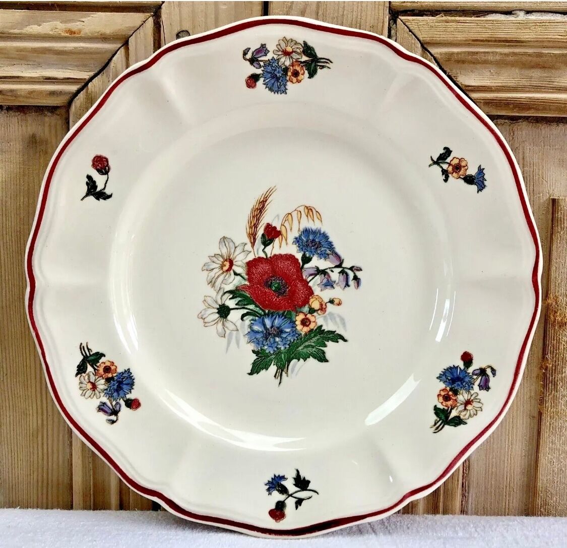 6 old dessert plates or dessert model Agreste Sarreguemines