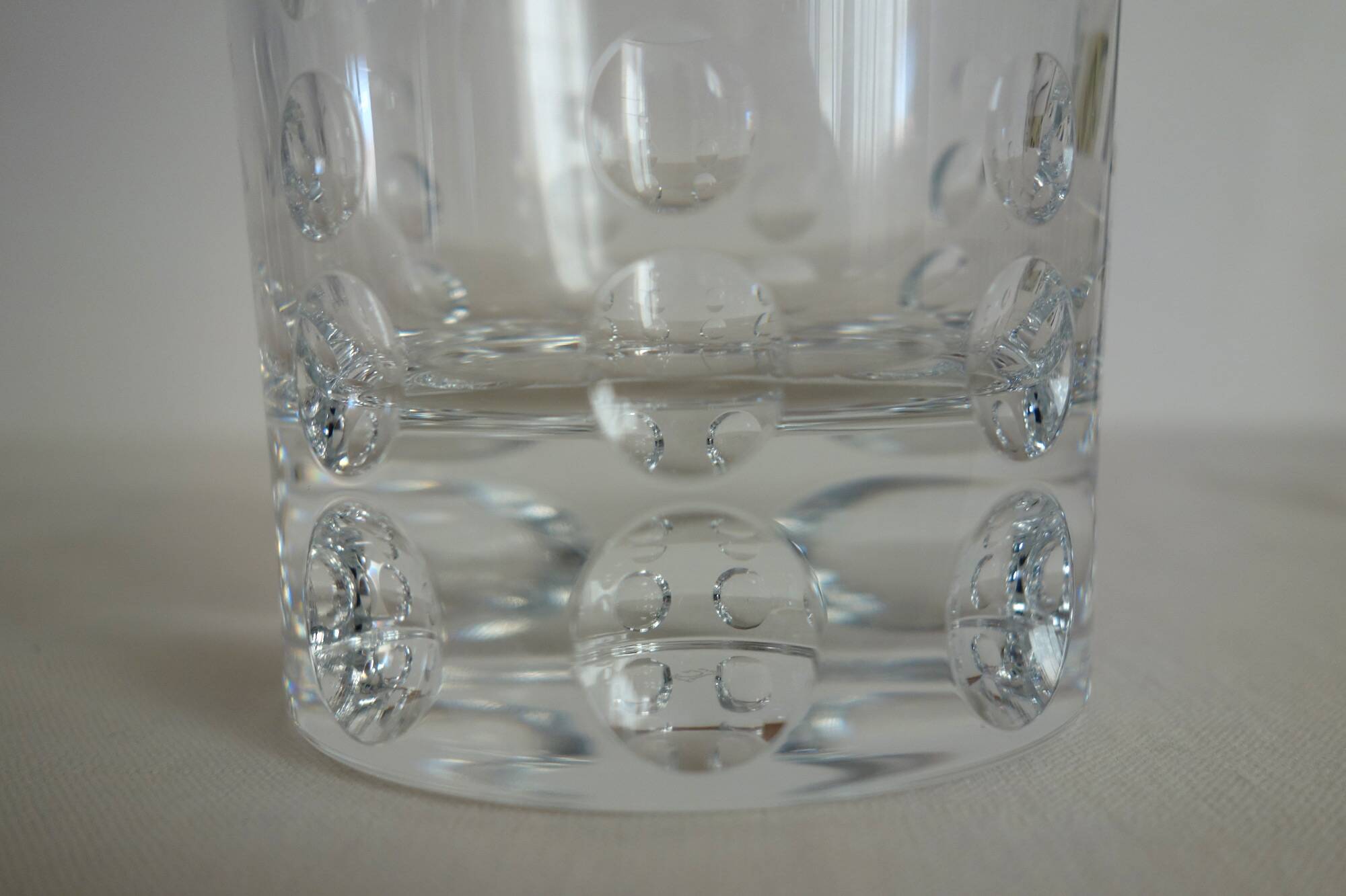 6 heavy crystal whisky glasses JG Durand