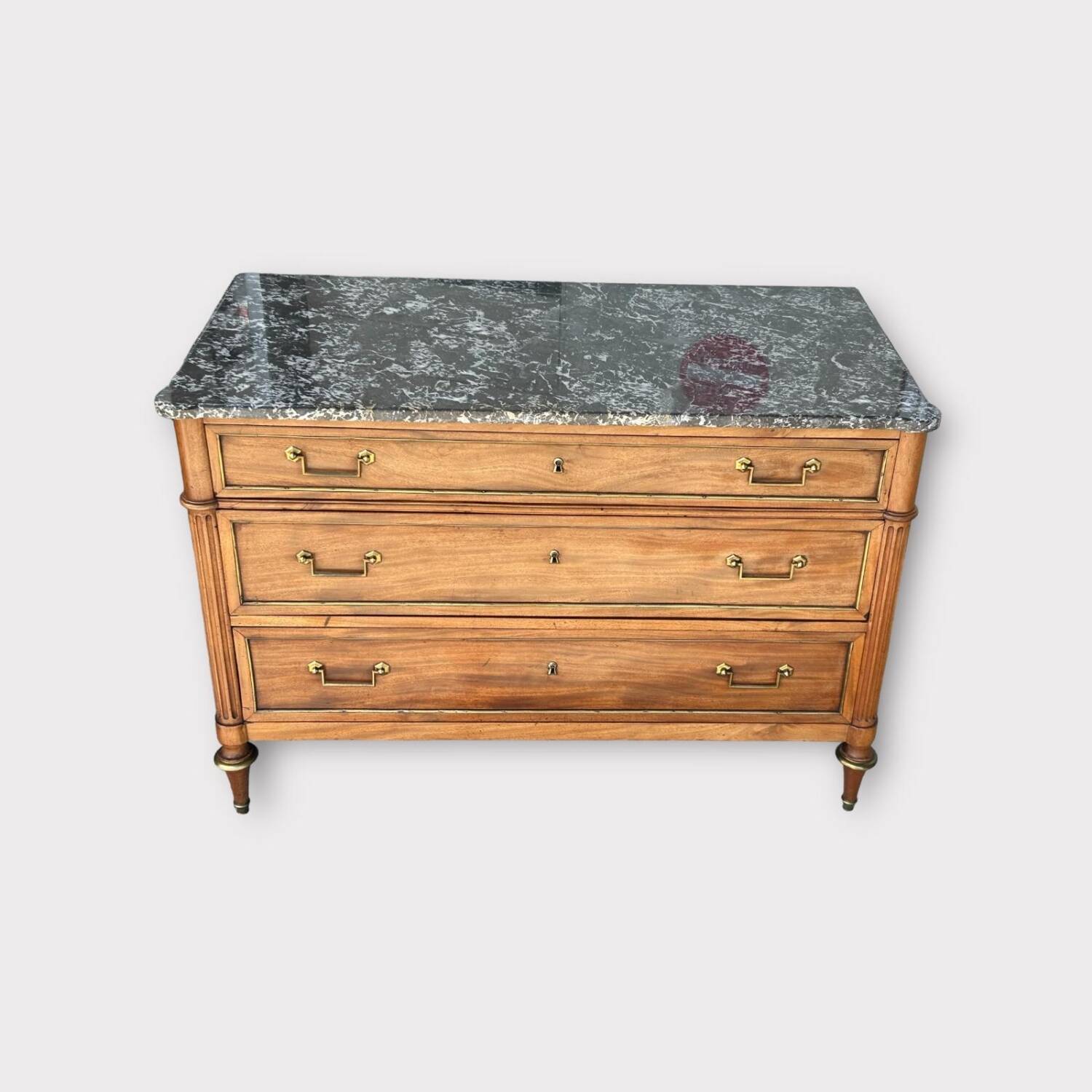 Louis XVI Period Blond Mahogany Chest of Drawers - 18th Century