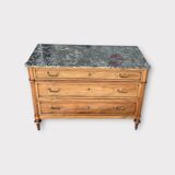 Louis XVI Period Blond Mahogany Chest of Drawers - 18th Century