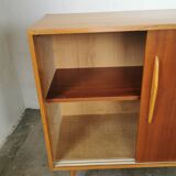 Mid-century design sliding door sideboard