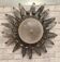 ceiling light, wall light, sun leaves, wrought iron, 1970, very good condition, 50x19