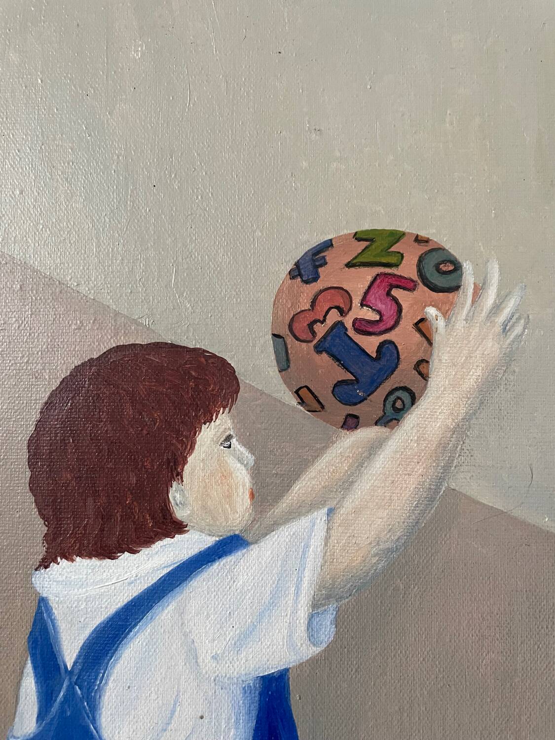 L'enfant au ballon - art figuratif contemporain