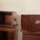 Pair of industrial furniture column 1950