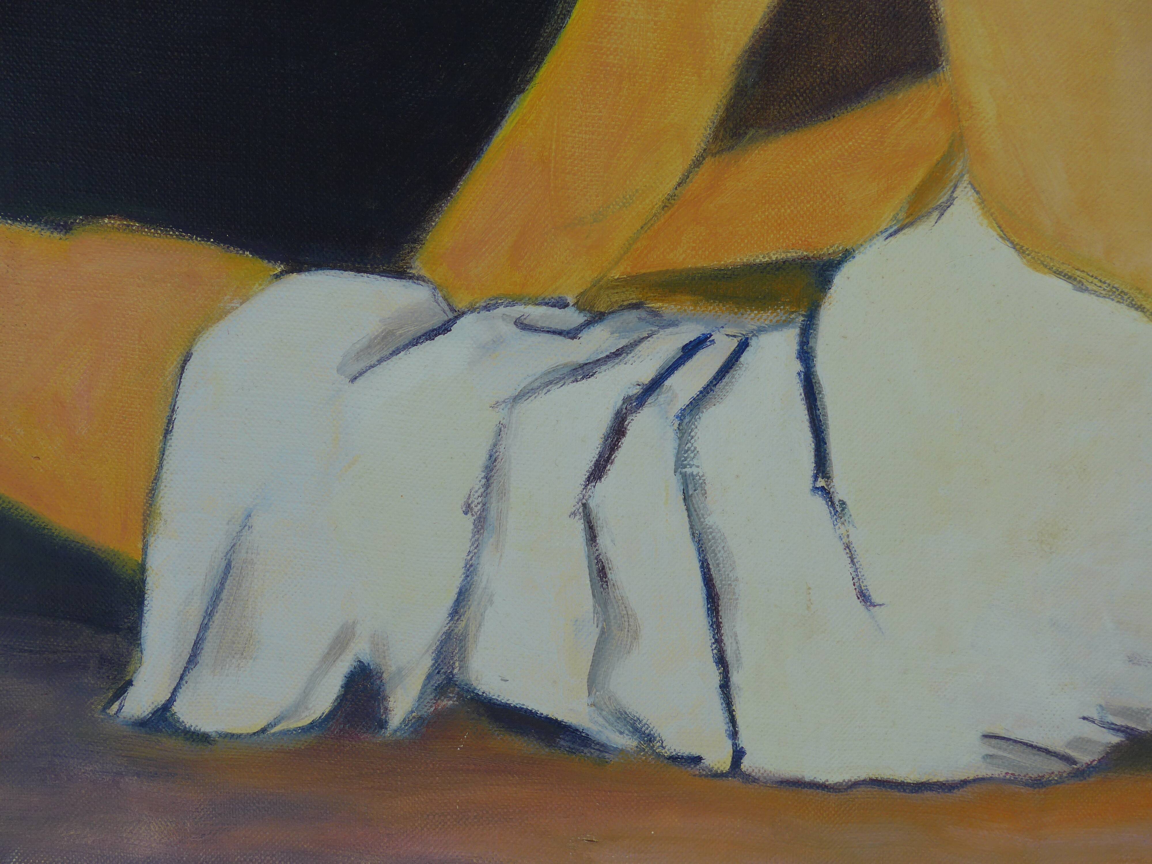 Canvas portrait of woman