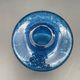 Vintage cobalt blue bubble glass vase – 1960s Scandinavian design