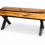 Oak resin table