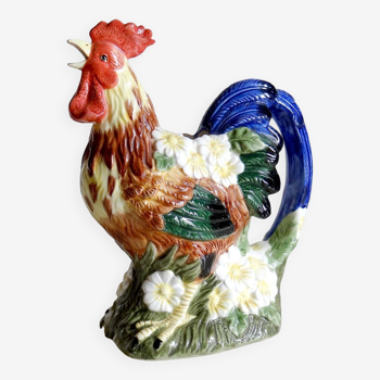 Pichet coq barbotine