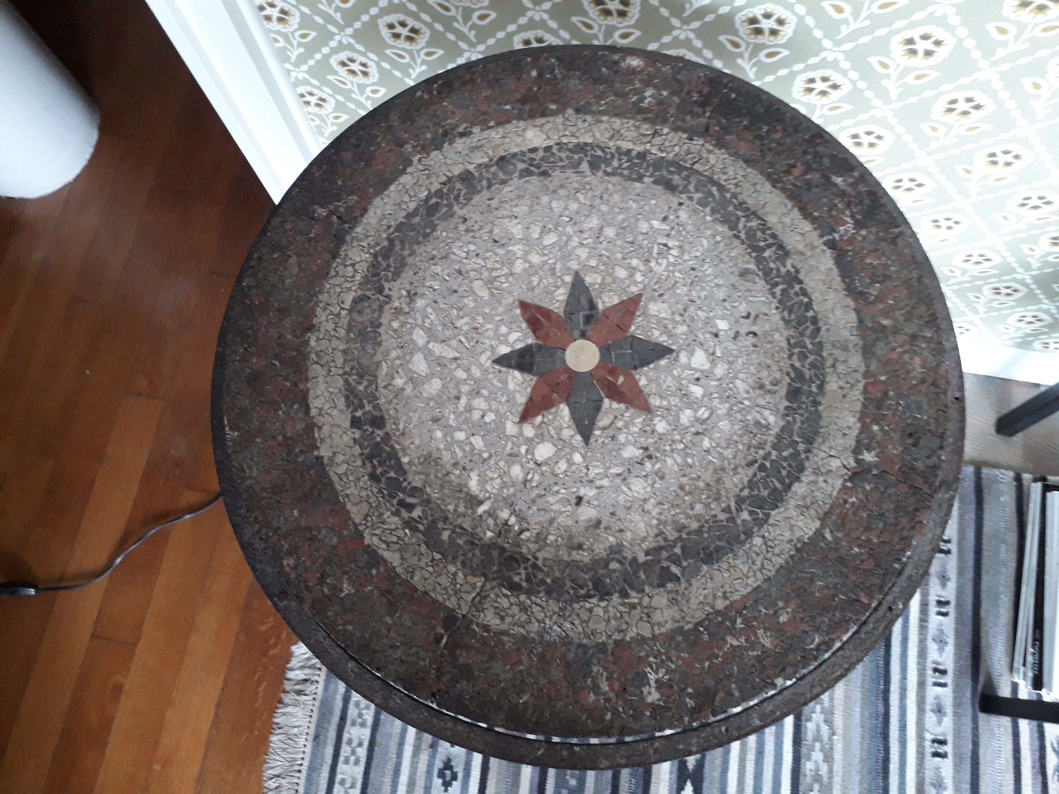 Vintage wrought iron table