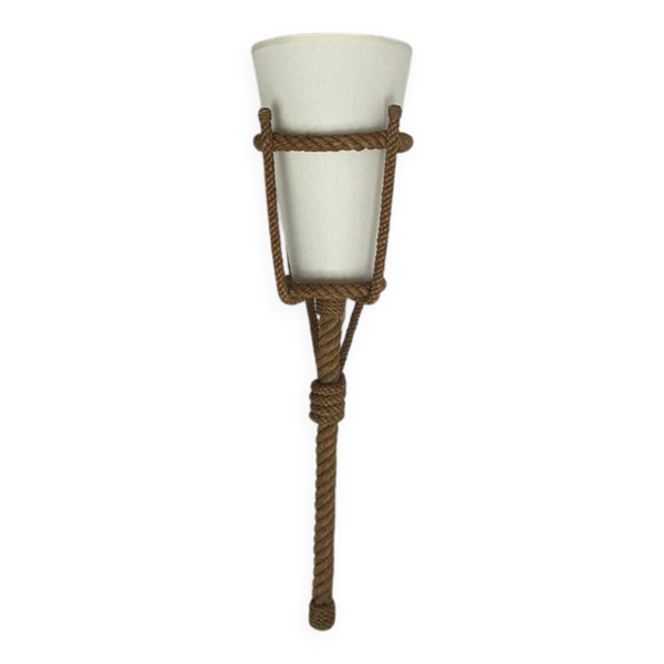 Lampe applique corde 1950 vintage