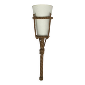 Lampe applique corde 1950 vintage