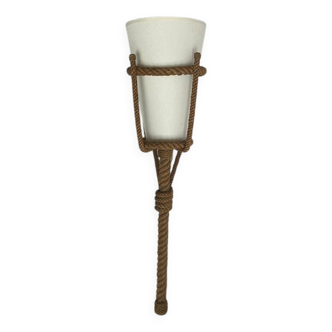 Lampe applique corde 1950 vintage