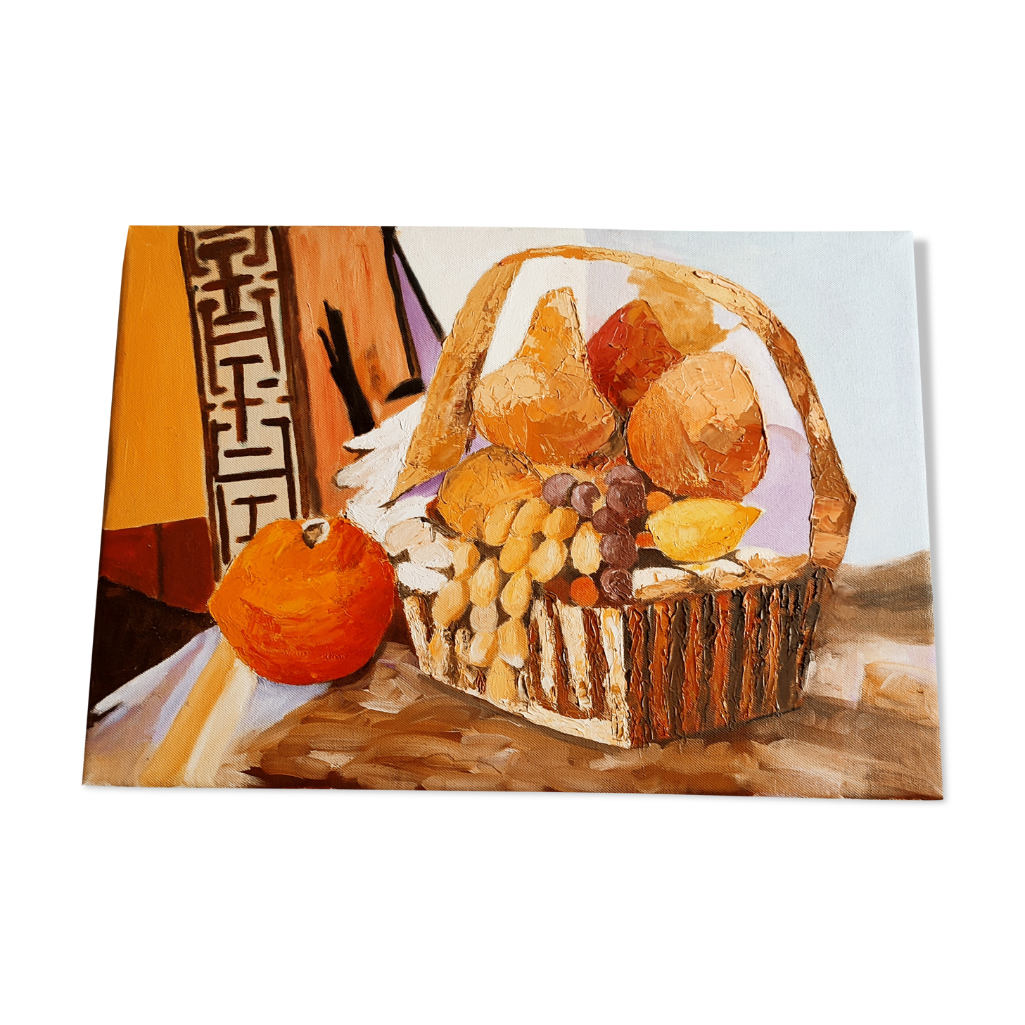 Contemporary still life, acrylic on canvas