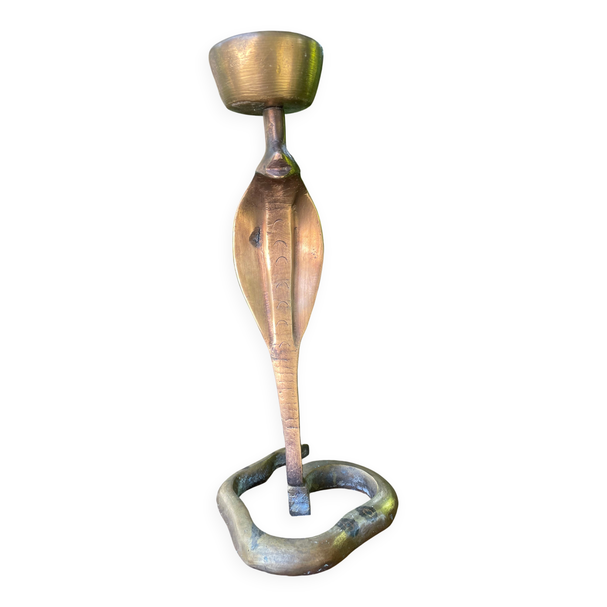 Cobra candlestick in Latvian