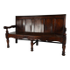 18th century Georgian oak settle bench – dated circa 1790