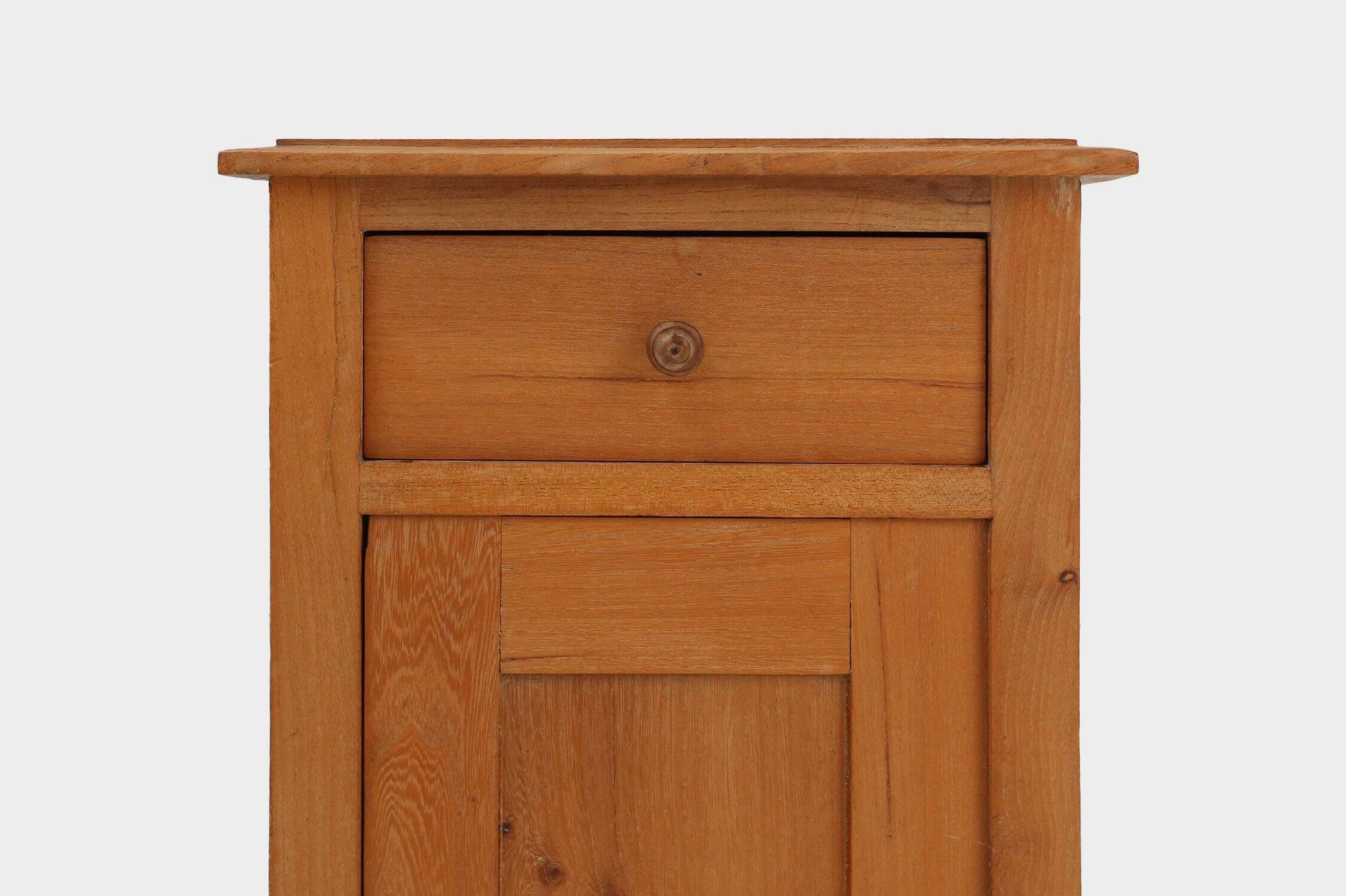 Art Deco Nightstand in Pine Wood, France, 1930s