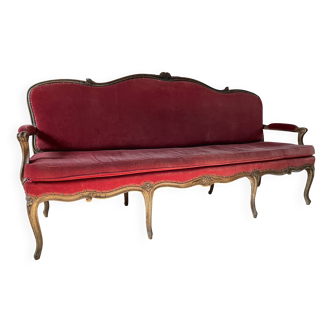Louis XV period sofa bench