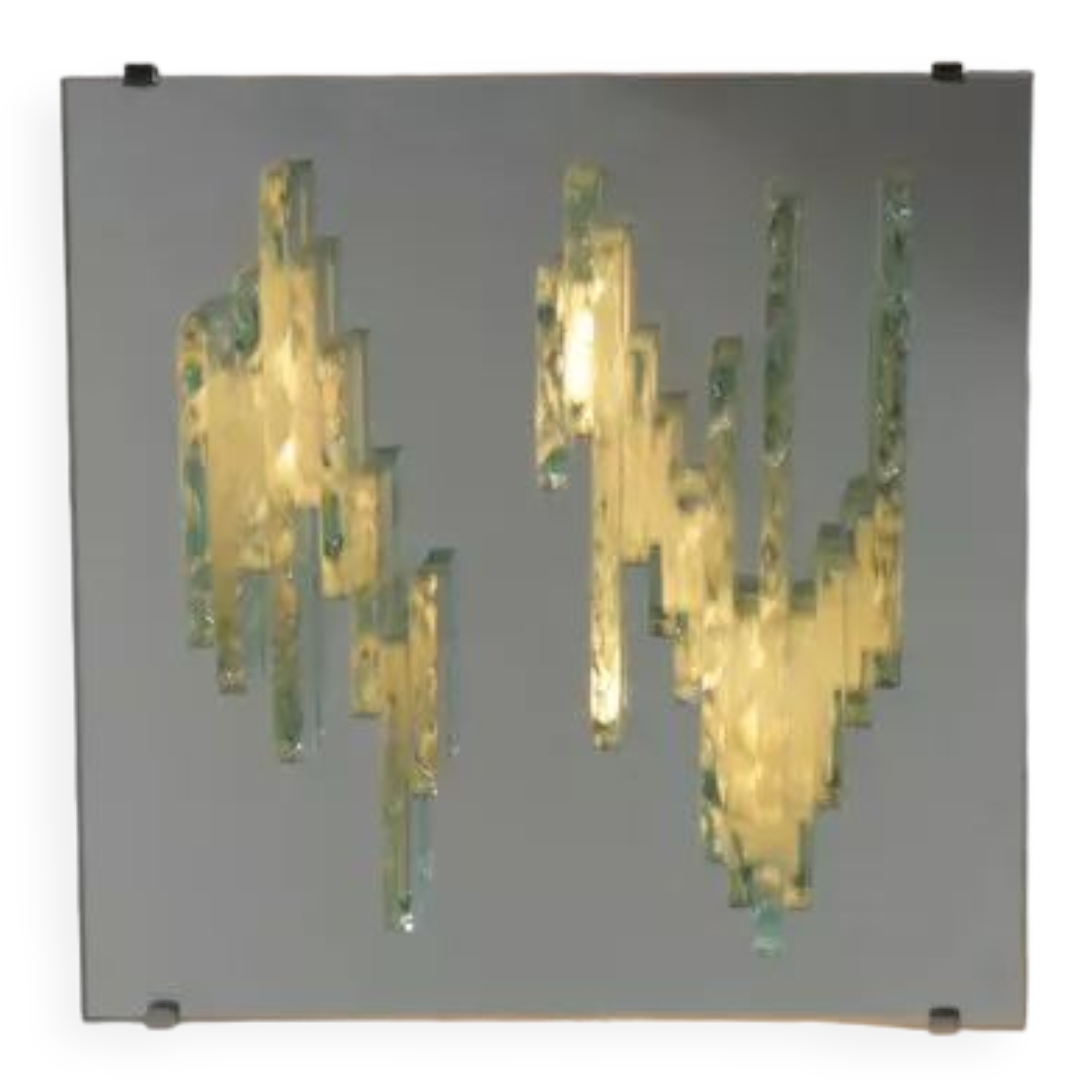 RAAK Sculptural Glass Wall Sconces Model C1517, Netherlands, 1960